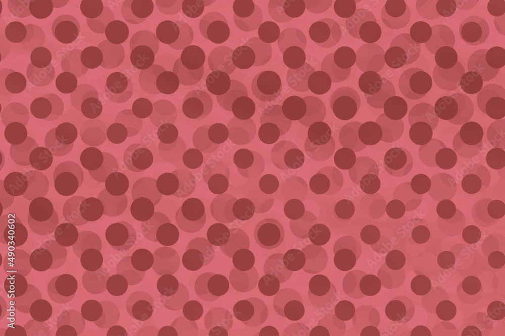 Abstract Red Halftone Pattern Background
