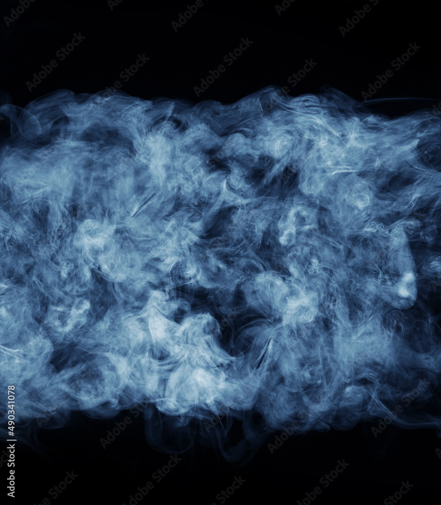 Obraz premium Abstract smoke texture over black. Fog in the darkness.