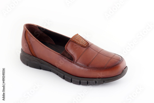 Leather and comfortable women's shoes. © Kybele