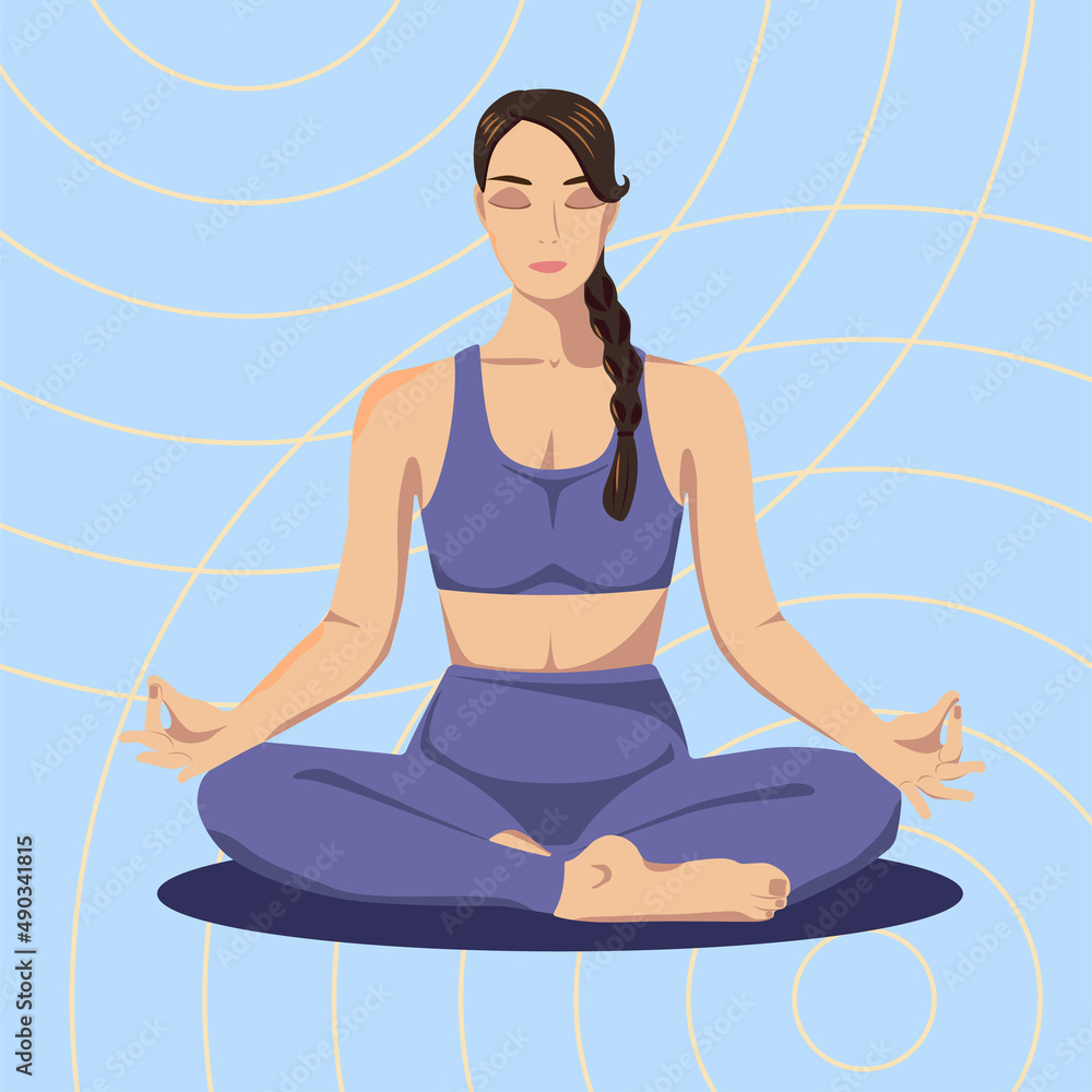 Fototapeta premium Yoga_girl