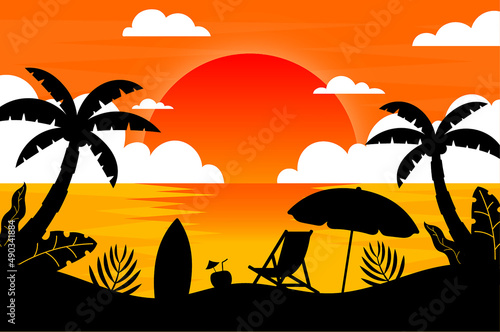 Summer Landscape Banner 