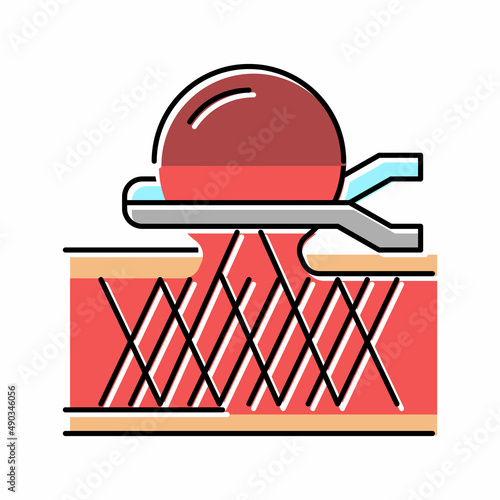 aneurysm repair color icon vector illustration