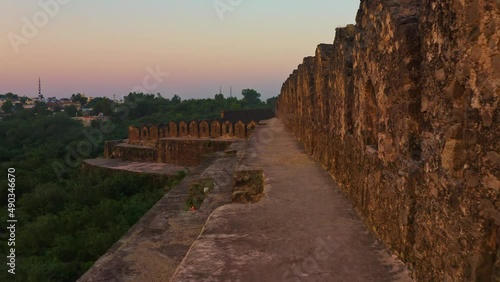 POV shot of an ancient fort photo