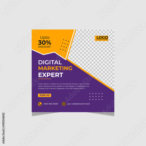 Set of social media post template and marketing webinar other seminars, online courses and classes, suitable modern banner and real estate square banner design template etc.