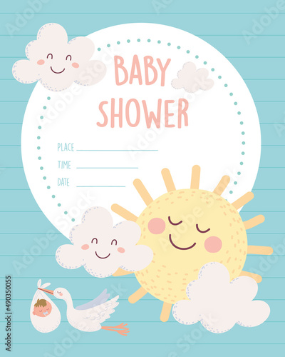 baby shower label