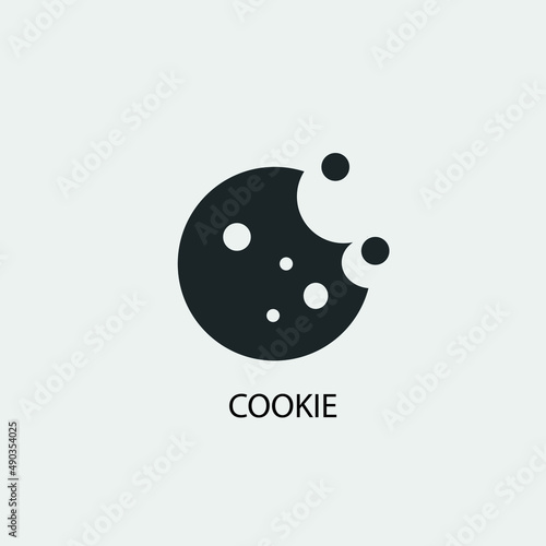 Cookie vector icon illustration sign photo