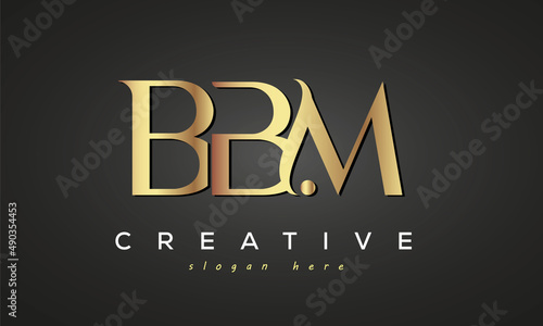 BBM creative luxury logo design photo