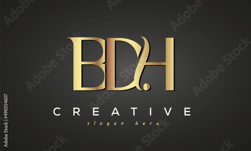 BDH creative luxury logo design photo