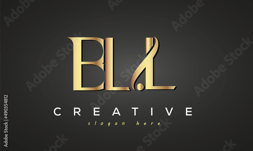 BLL creative luxury logo design photo