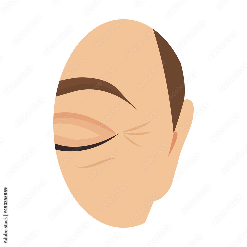 Wrinkled female skin closeup for beauty concept design. Facial rejuvenation and anti-aging therapy in women. Vector illustration Wrinkled female skin closeup for beauty concept design. Facial rejuvenation and anti-aging therapy in women. Vector illustration