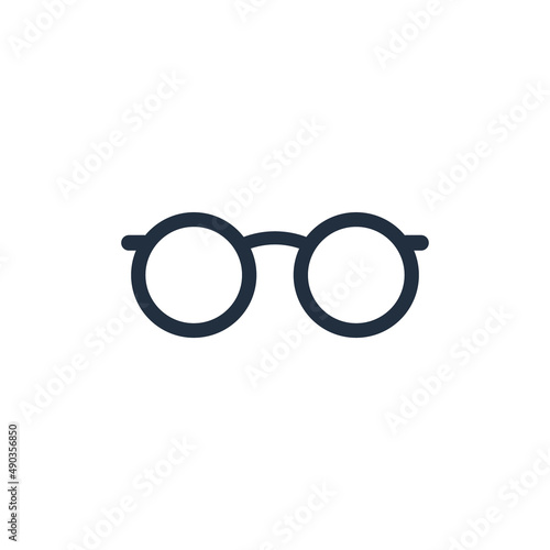 Cute glasses icon, Vector and Illustration.