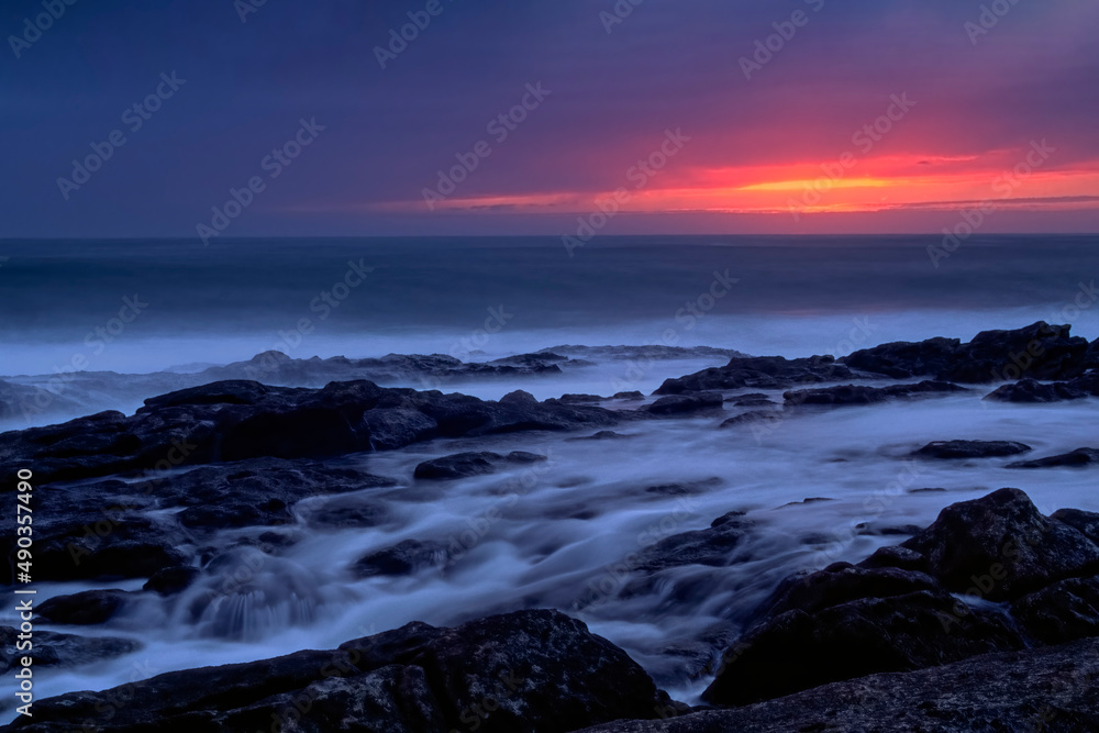 Velvet sea sunset