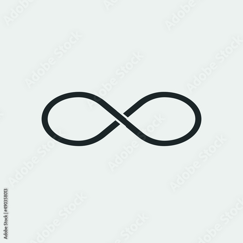 Infinity vector icon illustration sign photo