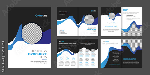 Multipurpose 8 pages business brochure, proposal, annual report template