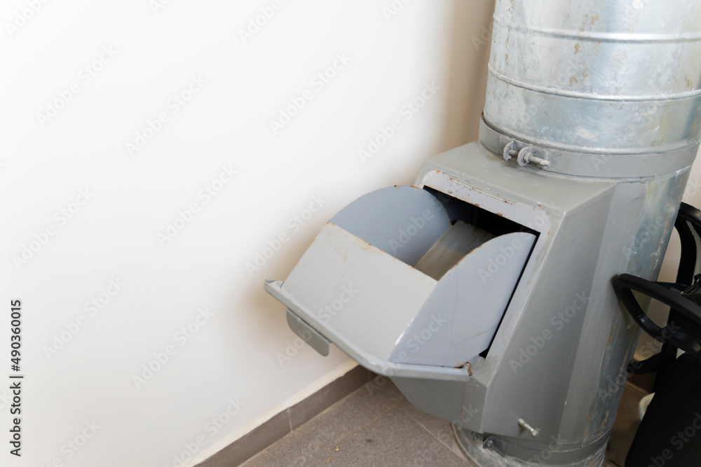 general house garbage chute in an apartment building, the problem of general house garbage