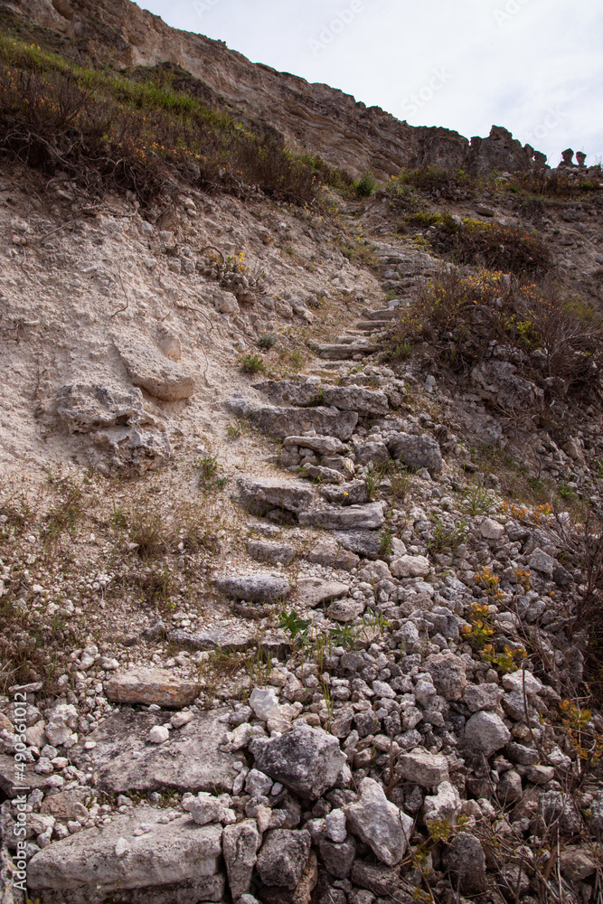 Stone mountains. Geological research near the sea. Natural background. Summer landscape. Stone mountains. Geological research near the sea. Natural background. Summer landscape.