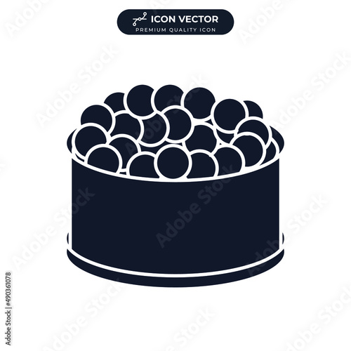 caviar icon symbol template for graphic and web design collection logo vector illustration