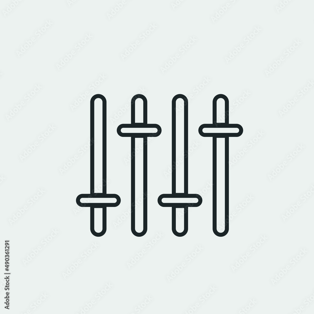 Sound mixer system vector icon illustration sign Sound mixer system vector icon illustration sign