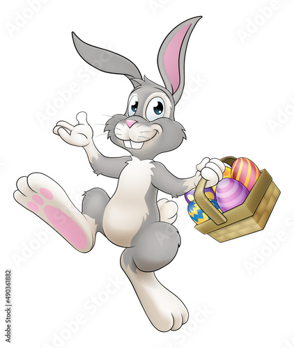 Easter Bunny Cartoon Rabbit...