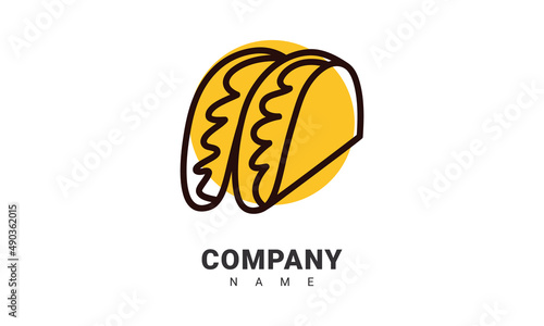 taco logo, suitable for company or restaurant, taco logo template