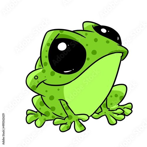 Little frog animal reptile character illustration cartoon