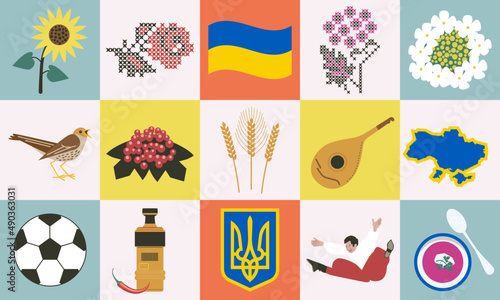 National symbols of Ukraine Icons
