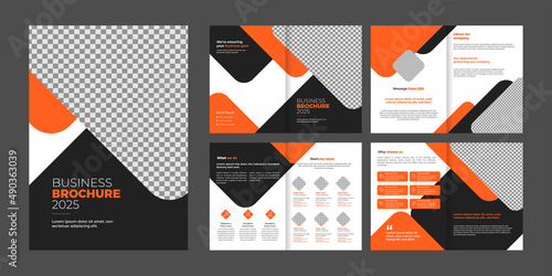Multipurpose 8 pages business brochure, proposal, annual report template