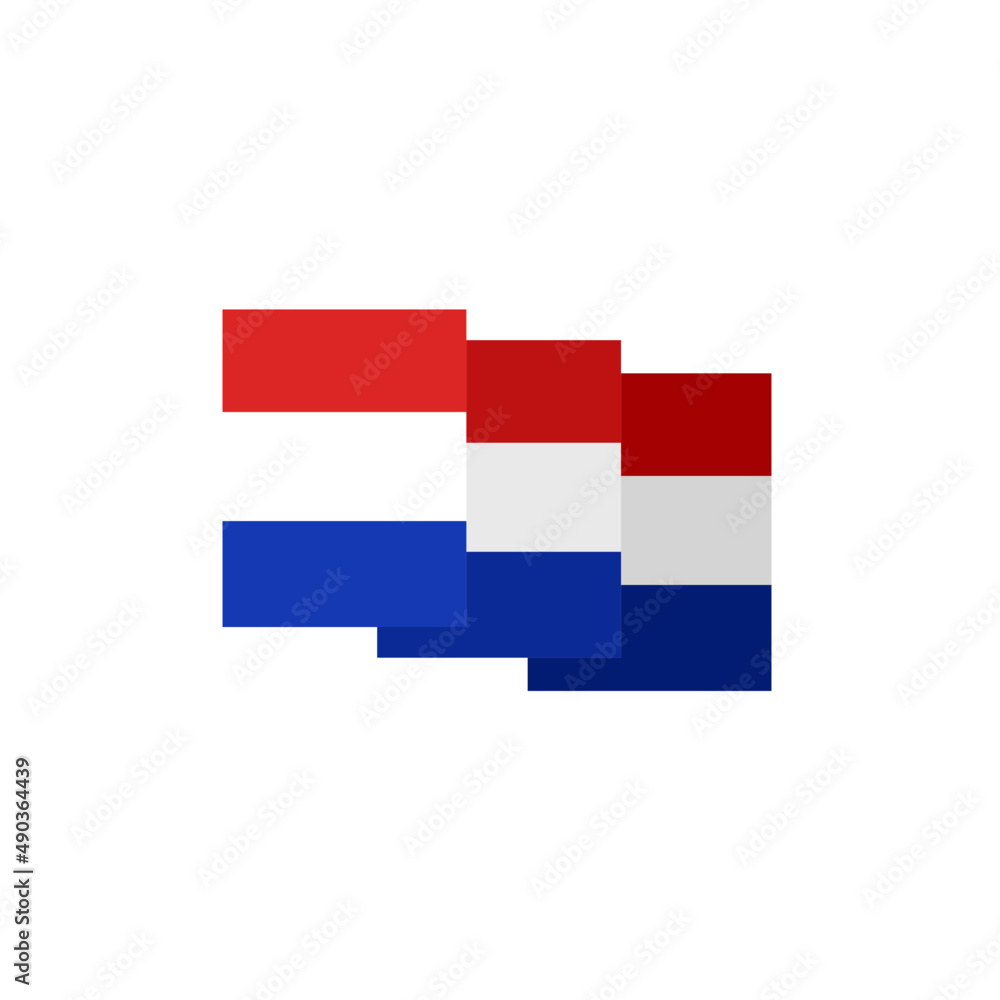 Netherlands flag vector logo Netherlands flag vector logo