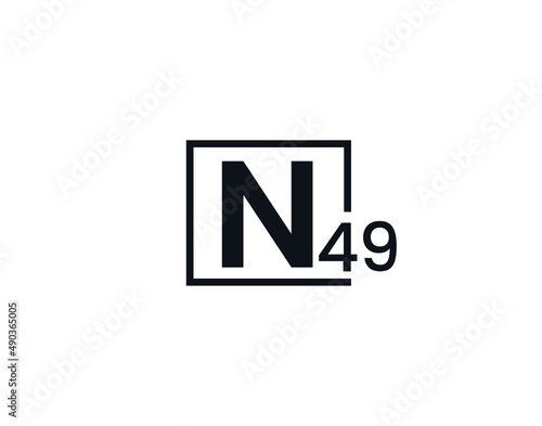 N49, 49N Initial letter logo