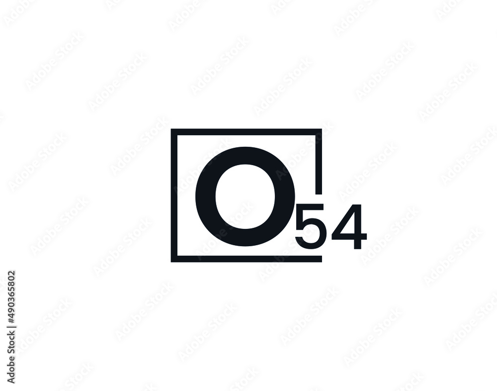 O54, 54O Initial letter logo O54, 54O Initial letter logo
