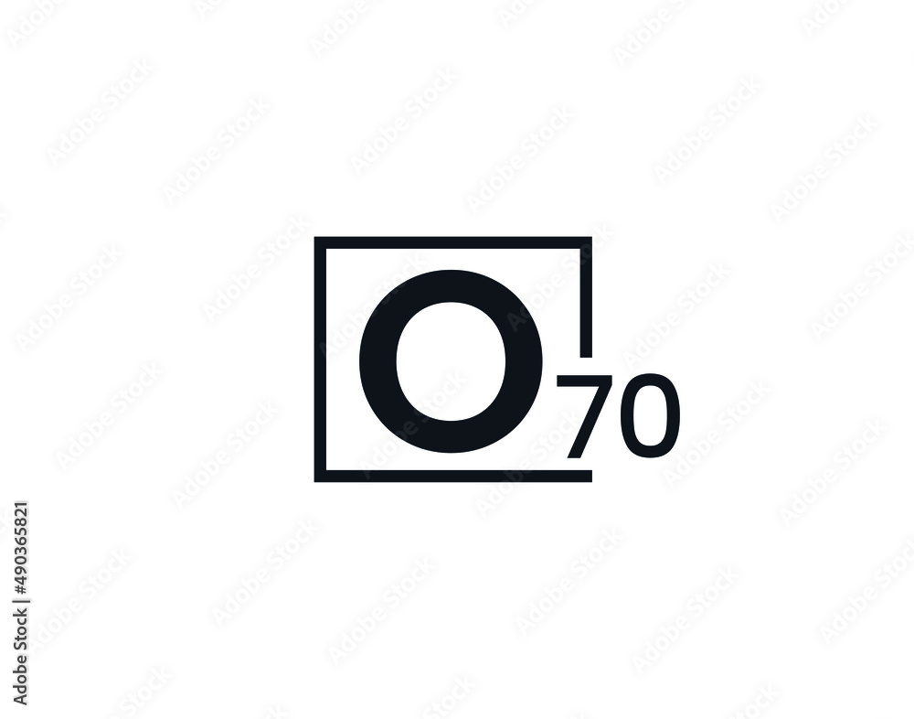 O70, 70O Initial letter logo O70, 70O Initial letter logo