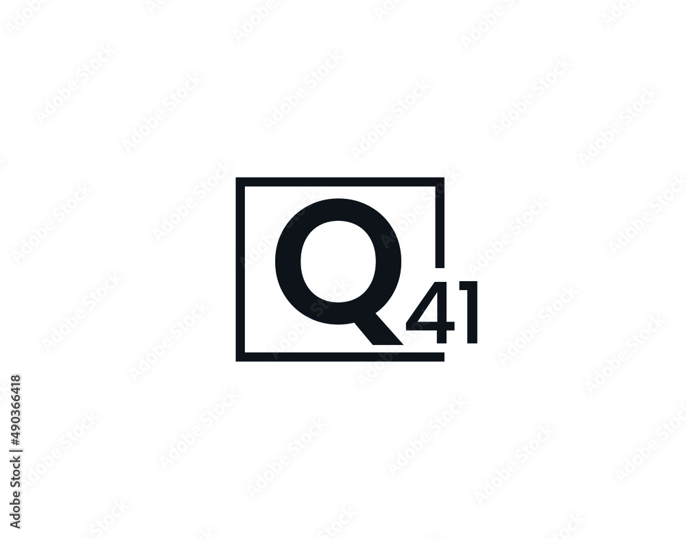 Q41, 41Q Initial letter logo Q41, 41Q Initial letter logo