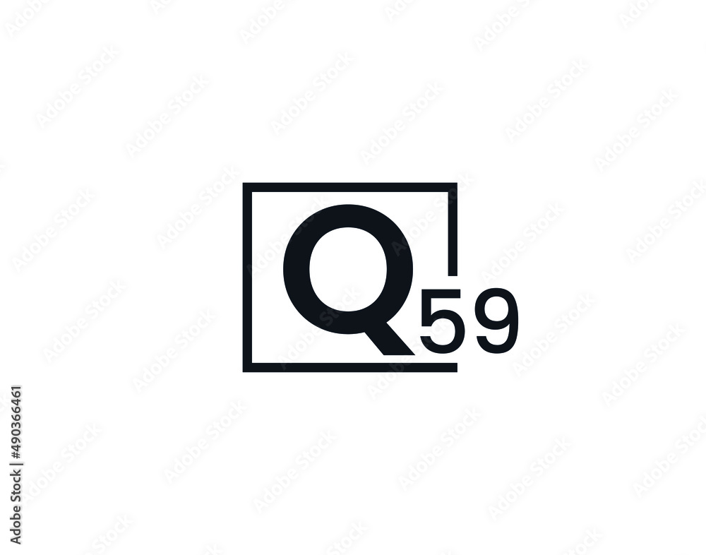 Q59, 59Q Initial letter logo Q59, 59Q Initial letter logo