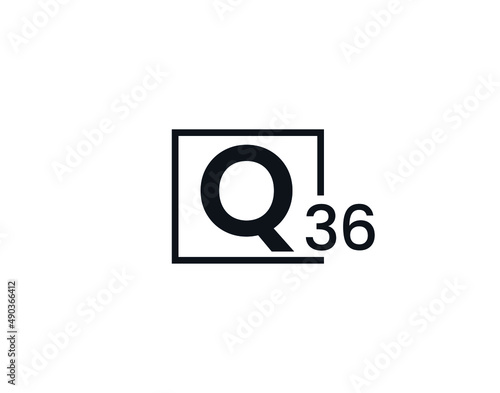 Q36, 36Q Initial letter logo