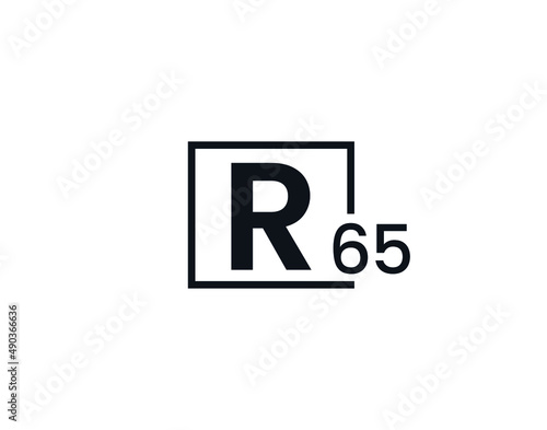 R65, 65R Initial letter logo