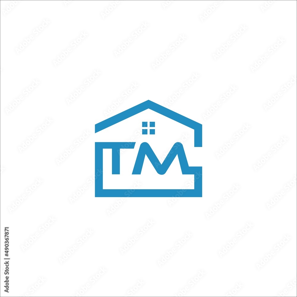 initials TM or TMG and home icon. real estate logos. initials TM or TMG and home icon. real estate logos.