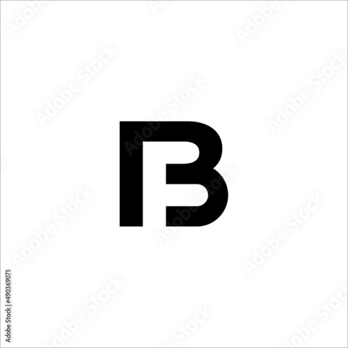initials BF, FB or B Logo vector