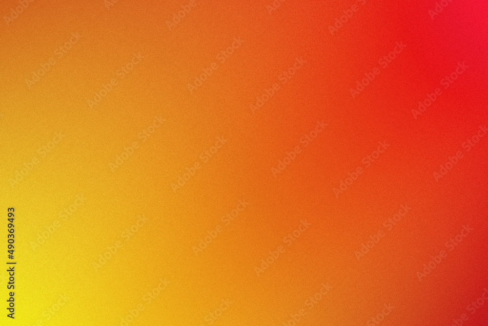 yellow orange red abstract color gradient background with grainy texture