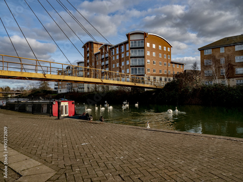 houses on the river bank