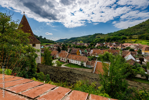 The old saxon village of Biertan in Romania 