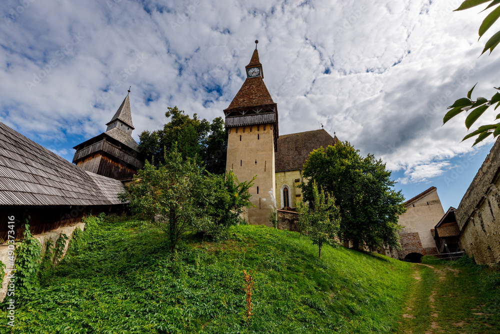 The historic castle church of Biertan in Romania The historic castle church of Biertan in Romania