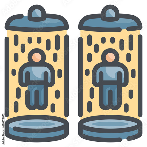 teleport line icon