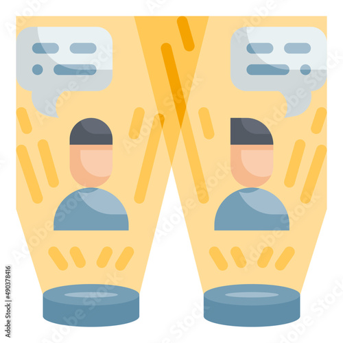 communication flat icon