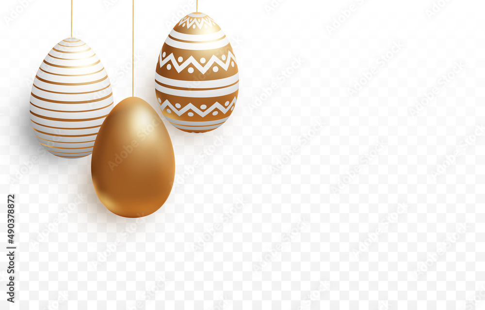 PNG Vector realistic chocolate eggs