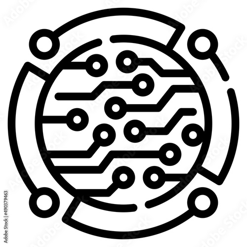 cyberspace line icon