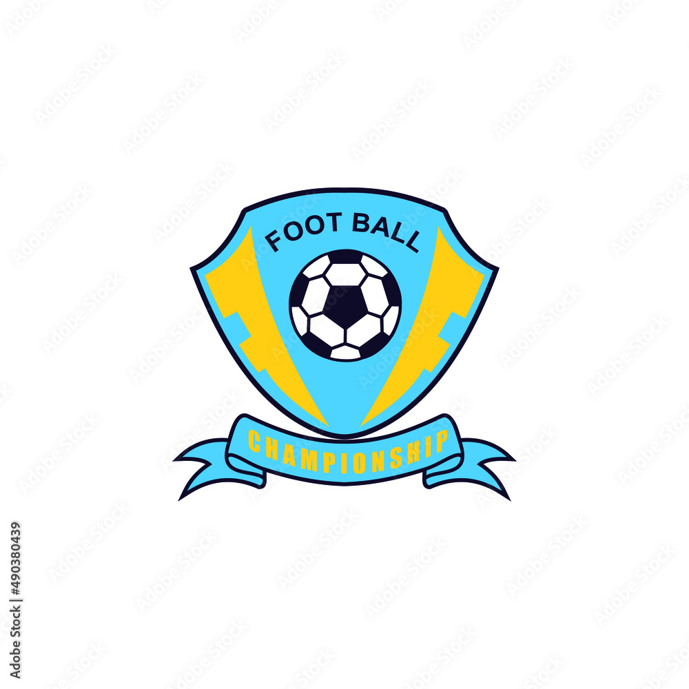 Naklejka premium unique soccer badge logo vector design