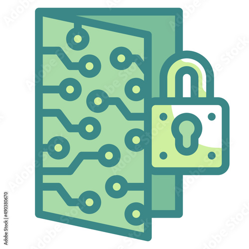 private blue line icon