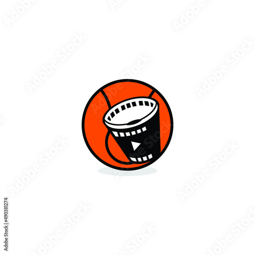 sports photography and videography logo template Basketball Sports photography videograph