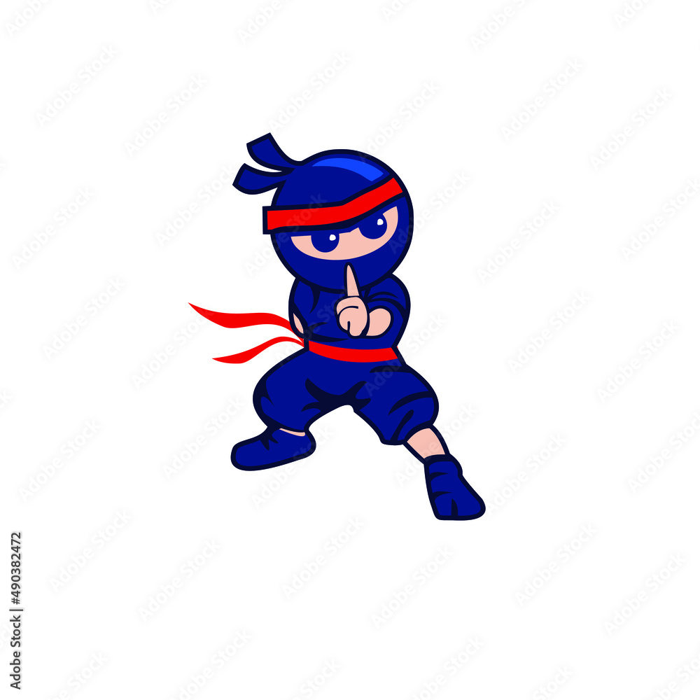Creative hand drawn ninja warrior Vector Creative hand drawn ninja warrior Vector