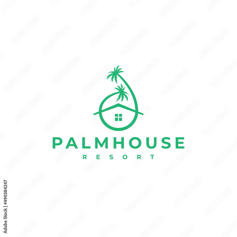 palm house creative logo design palm house creative logo design